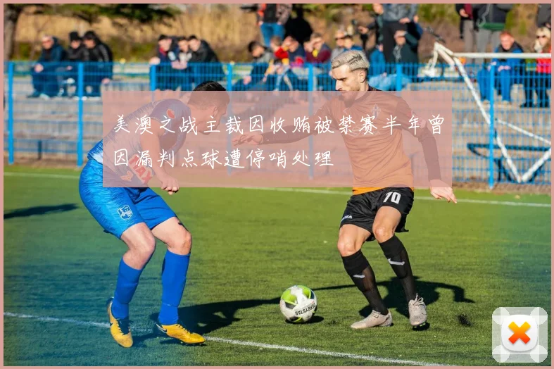 美澳之战主裁因收贿被禁赛半年曾因漏判点球遭停哨处理